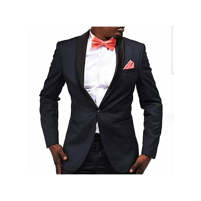 Slim-Fit Black Tuxedo Suit